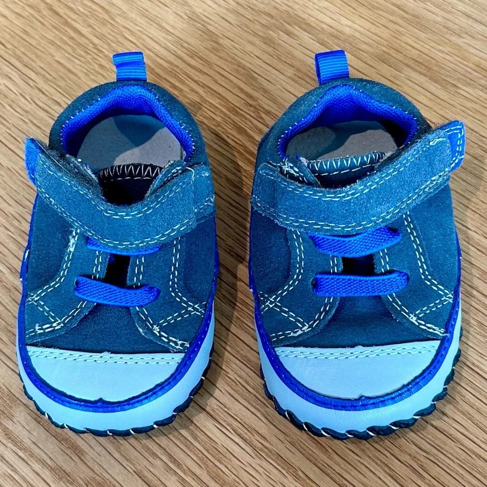 PEDIPED GRAY AND ROYAL BLUE SIZE 6-12 MONTHS